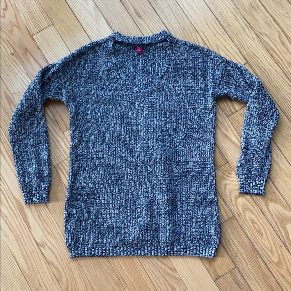 Vince Camuto Textured Knit Choker Sweater